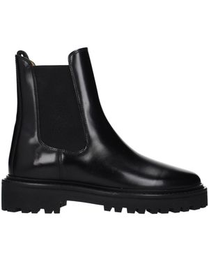 Isabel Marant Black Leather Ankle Boots