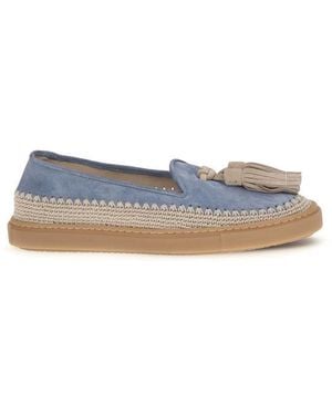 Fratelli Rossetti Blue Calf Leather Bos Taurus Slip