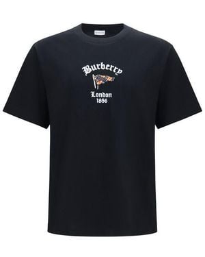 Burberry Black Cotton T