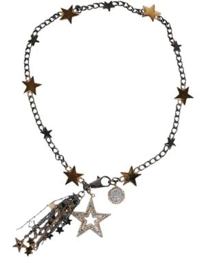 Dolce & Gabbana Silver Gold Brass Embellished Waist Chain Belt - Metallic