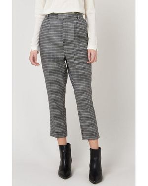 Gas Grey Polyester Casual Trousers