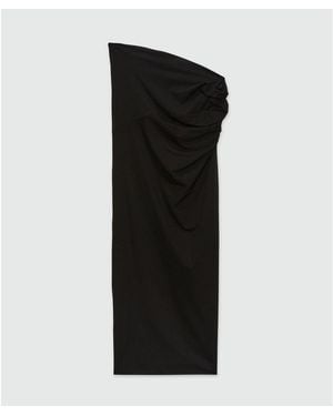 MSGM Black Cotton Casual Dress