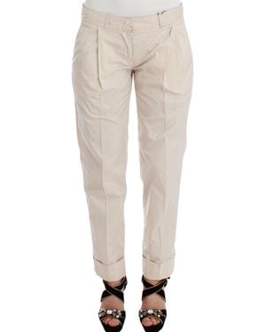 Ermanno Scervino Chinos Casual Dress Trousers Khakis - White