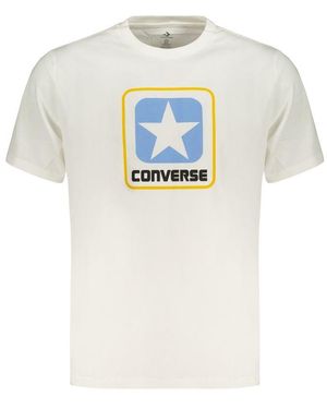Converse White Cotton Men's T