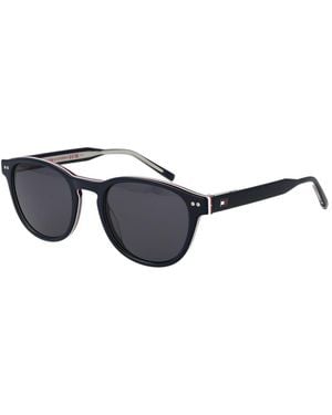 Tommy Hilfiger Blue Men Sunglasses - Black
