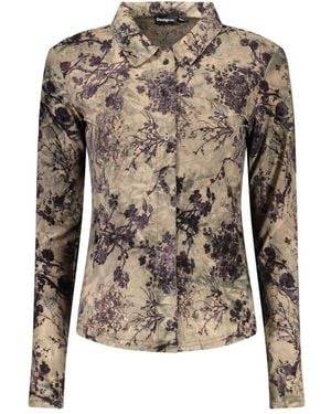 Desigual Brown Polyester 's Shirt
