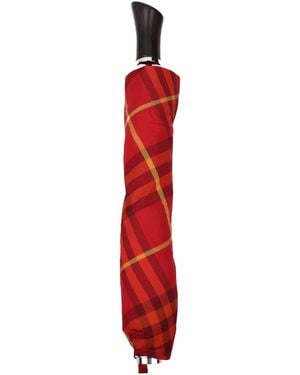 Burberry Red Nylon Umbrella