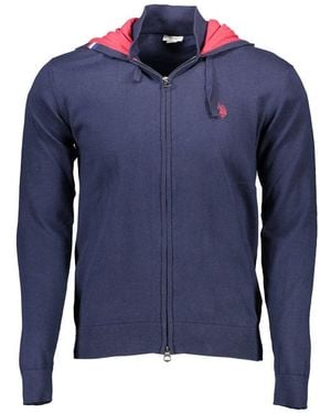 U.S. POLO ASSN. Blue Cotton Men's Cardigan