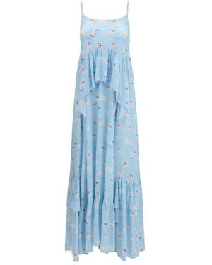 Fiorucci Blue Viscose Long Dress