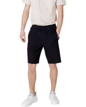 ARMANI EXCHANGE Black Cotton Bermuda