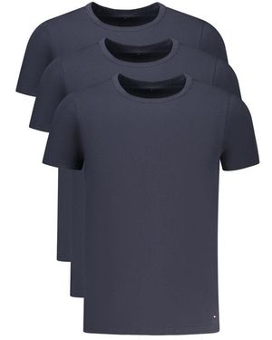 Tommy Hilfiger Blu Cotton Men T - Blue