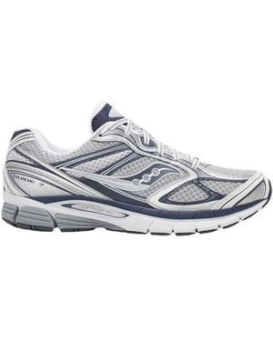 Saucony Grey Synthetic Athletic Trainers - White