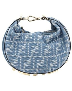 Fendi Graphy Mini Hobo Bag - Blue