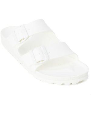 Birkenstock White Plastic Flat Sandals