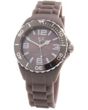 Haurex Italy Brown Rubber Watch - Grey