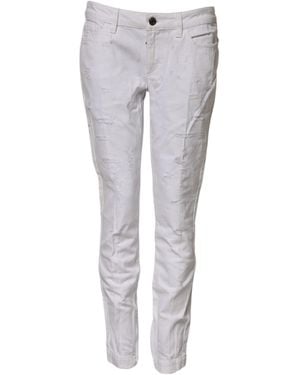 Dolce & Gabbana Distressed Slim Jeans - Gray