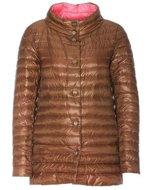Herno Brown Polyamide Coat