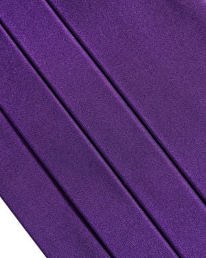 Dolce & Gabbana Violet Men 100% Silk Belt Waist Cummerbund - Purple