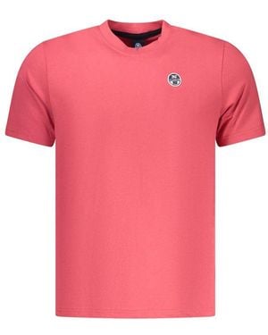 North Sails Red Cotton Men T - Pink