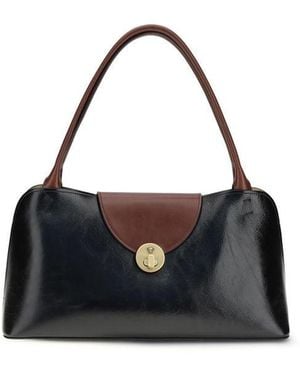 Versace Black Calf Leather Bos Taurus Shoulder Bag