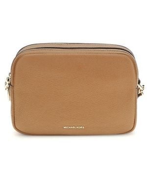 Michael Kors Brown Calf Leather Bos Taurus Shoulder Bag