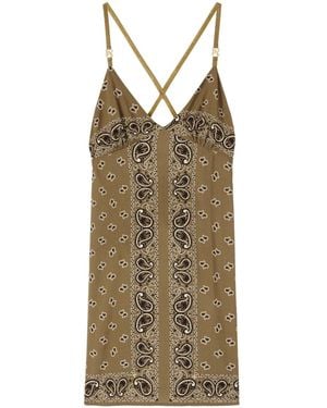 Palm Angels Paisley-Print Slip Dress - Multicolor