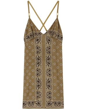 Palm Angels Paisley-Print Slip Dress - Multicolour