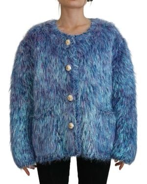 Dolce & Gabbana Faux Fur & Shearling Jackets - Blue