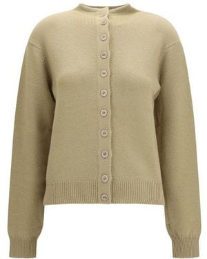 Lemaire Beige Cashmere Cardigan - Green