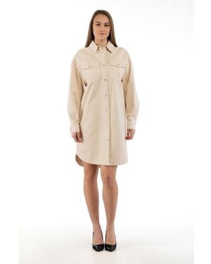 Moschino Beige Cotton Casual Dress - Natural