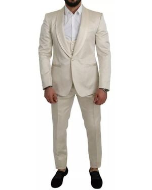 Dolce & Gabbana Single Breasted Suits - Natural
