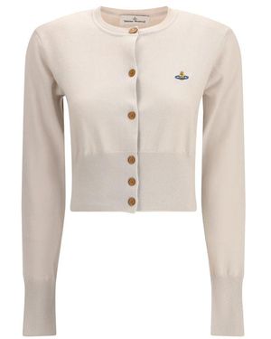 Vivienne Westwood White Cotton Cardigan - Natural