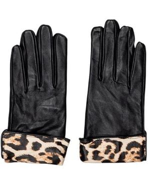 Pieces Black Leather Gloves