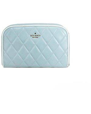Kate Spade Carey Mini Wild Sage Quilted Smooth Leather Camera Crossbody Bag - Blue