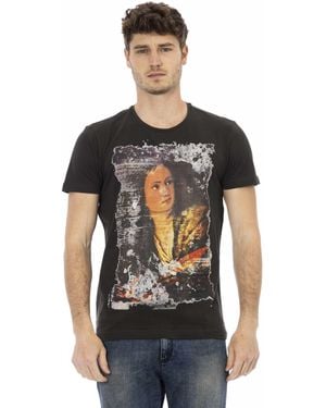 TRUSSARDI ACTION Black Cotton T
