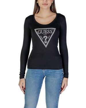 Guess Black Cotton Tops & T