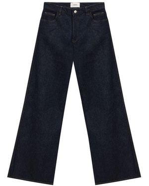 Coperni Cotton High-Waisted Jean - Blue