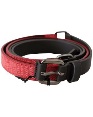 CoSTUME NATIONAL Elegant Leather Fashion Belt - Black