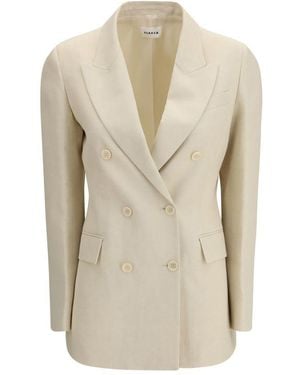 P.A.R.O.S.H. P. A.R. O.S. H. Cotton Blazer - Natural