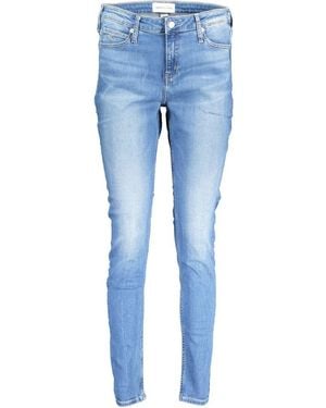 Calvin Klein Blue Cotton Jeans & Pant
