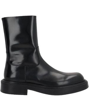 Ferragamo Ferragamo Formia Leather Ankle Boots - Black