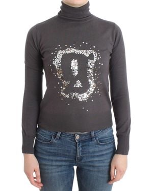 John Galliano Turtleneck Cotton Sweater Brown Sig11968 - Multicolor