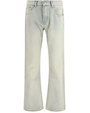 7FOR Beige Cotton Bootcut Jeans - Grey