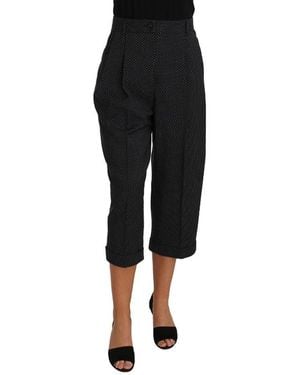 Dolce & Gabbana Black Cotton Trousers