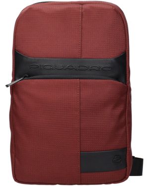 Piquadro Fabric Crossbody Bags - Red