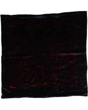 Dolce & Gabbana Viscose Square Foulard Scarf - Black