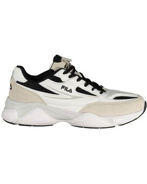 Fila White Polyester Athletic Trainers
