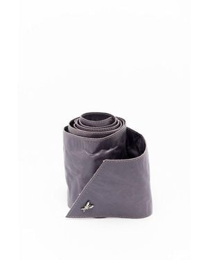 Patrizia Pepe Purple Leather Belt