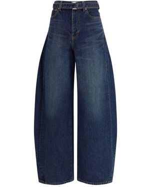 Sacai Blue Cotton Jeans Denim