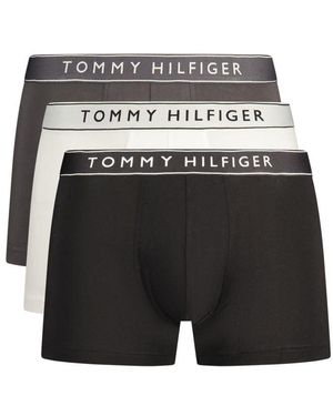 Tommy Hilfiger Grey Cotton Men's Boxer Short - Black